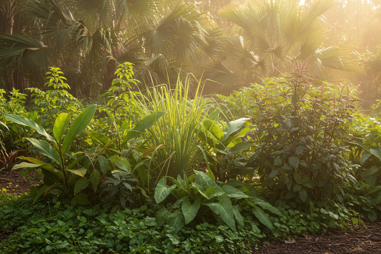 australian tropical herb garden